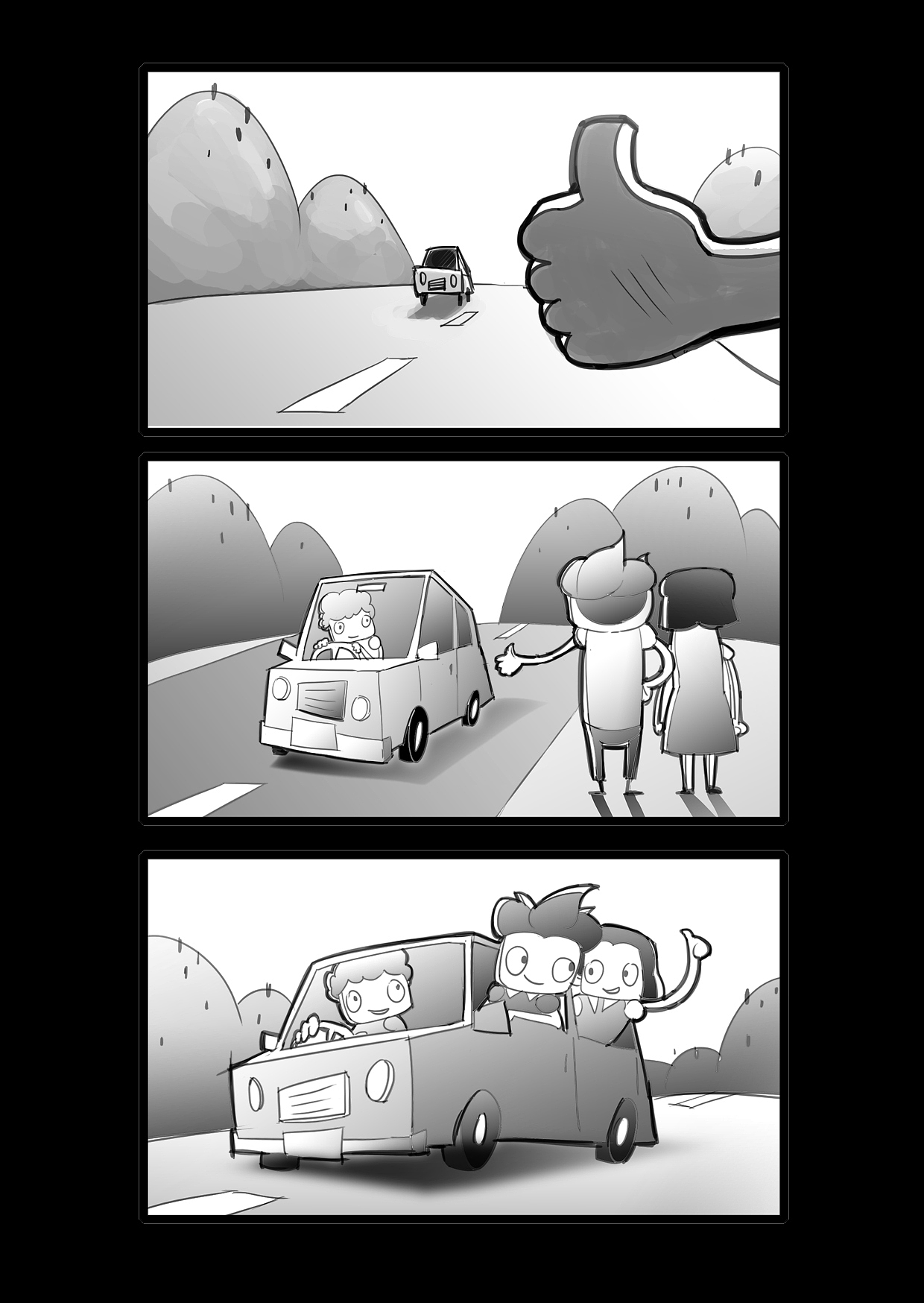 央视某频道汽车片头分镜头