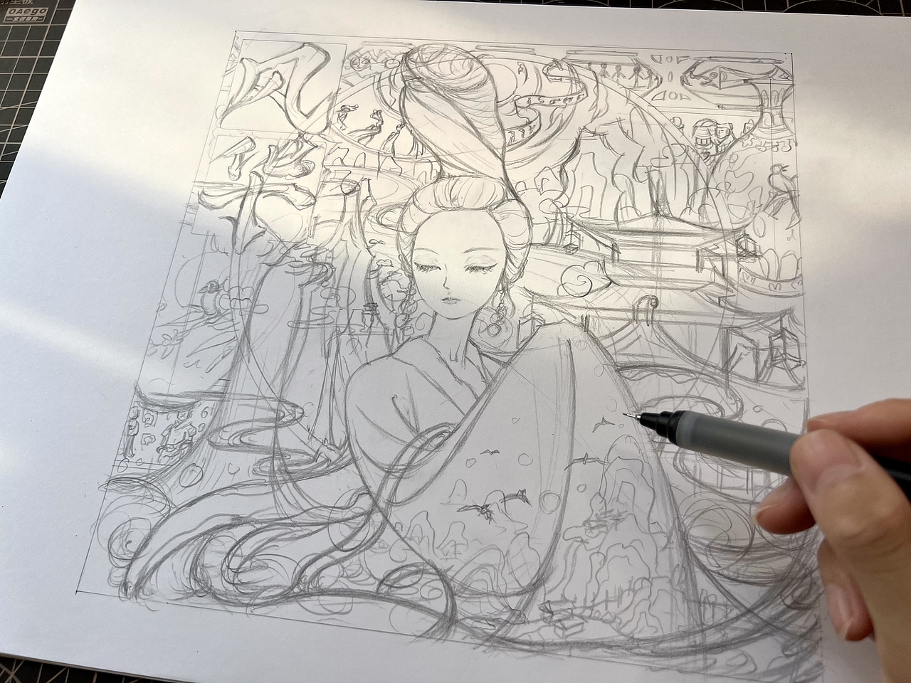 最近的一些国风新作品～只此青绿（图ZMzI2MDU0MDQ4） - 艺术插画 - 站酷设计师立里手绘原创素材 - 站酷ZCOOL