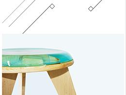 “极简”树脂高脚凳