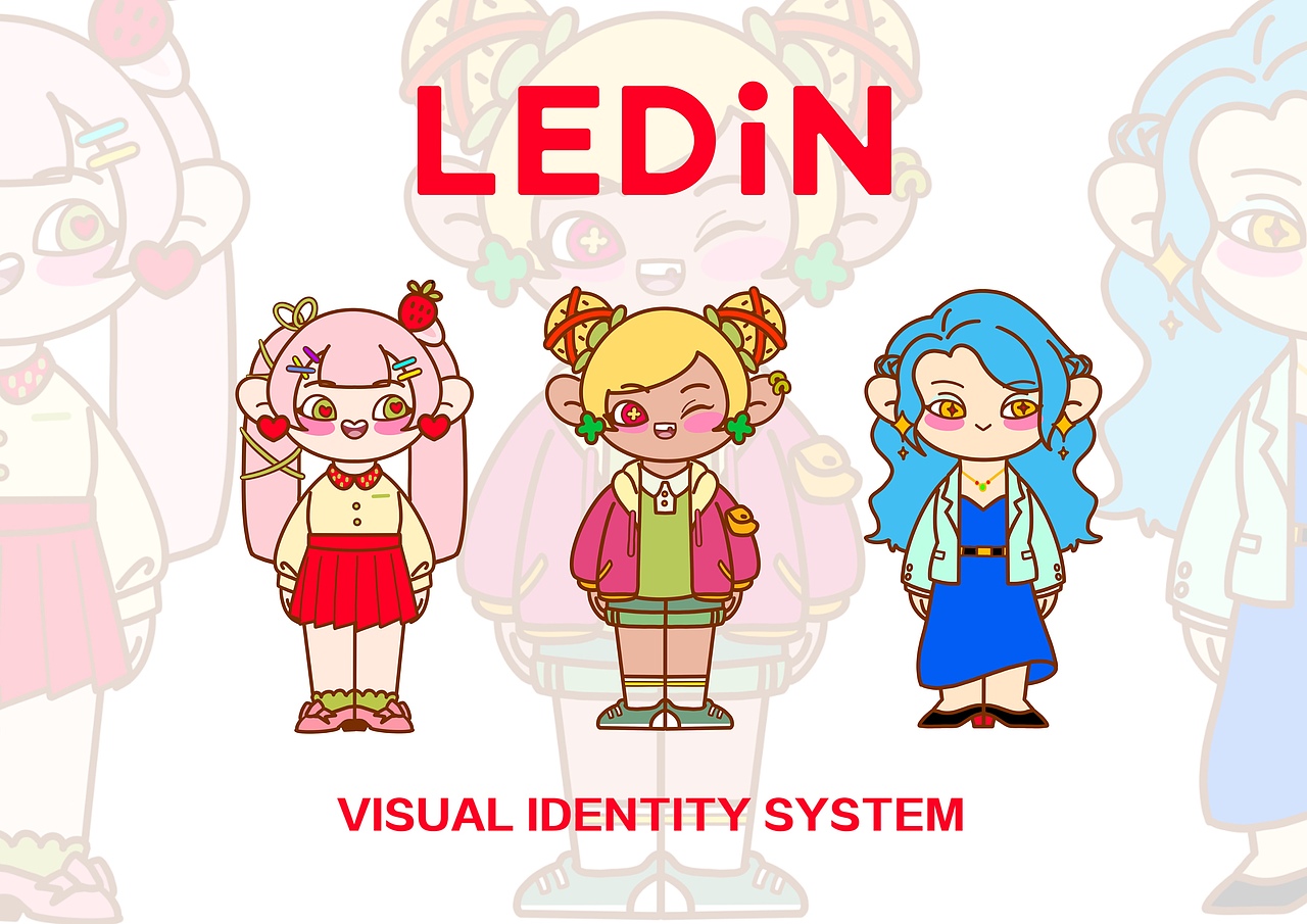 LEDIN樂町插畫大賽 IP設(shè)計（圖ZMzE3Njk0OTIw） - 商業(yè)插畫 - 站酷設(shè)計師修貓不吃魚原創(chuàng)素材 - 站酷ZCOOL