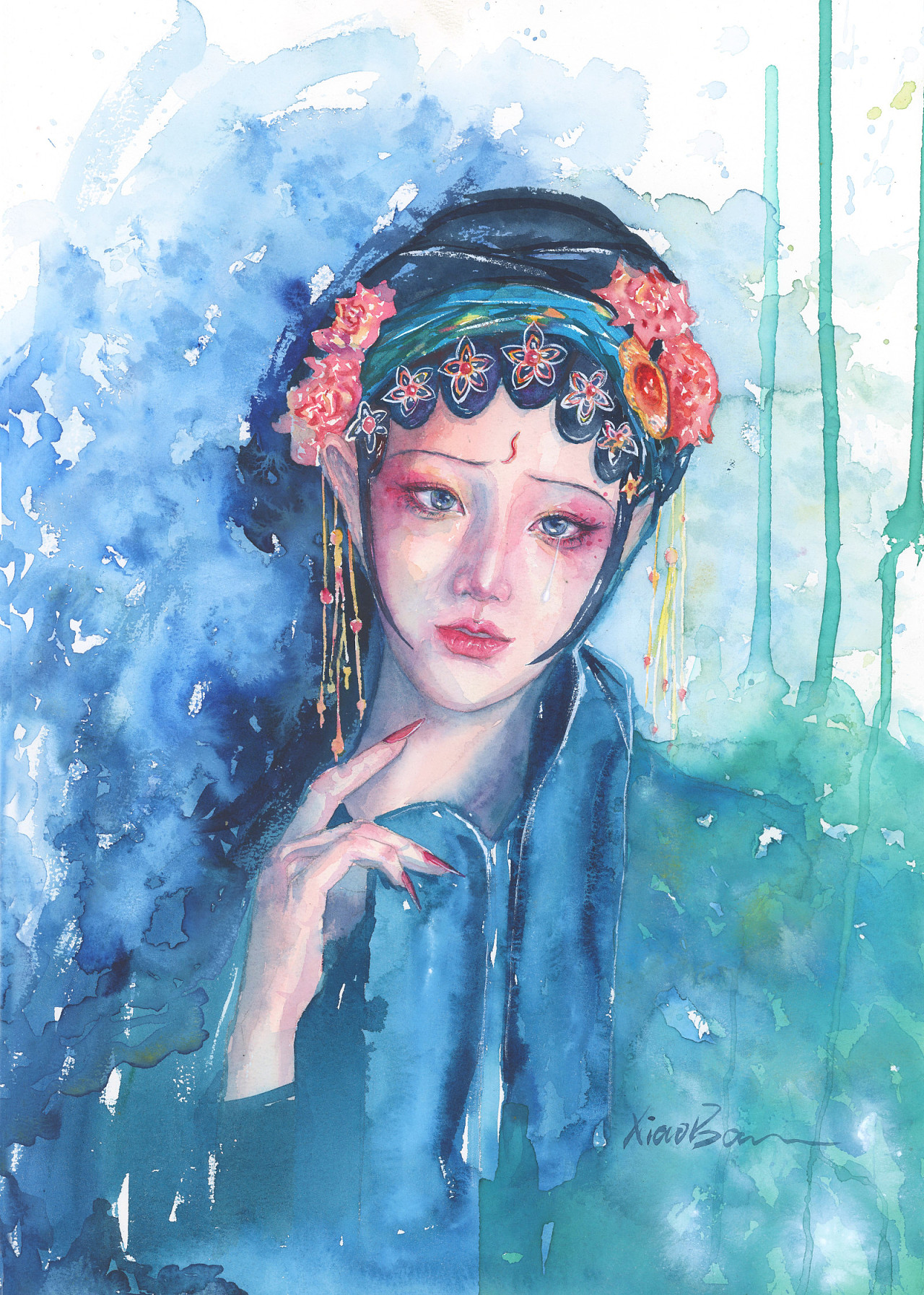 194天前 122 1 0 扬州  |  艺术工作者 手绘水彩人像 禁止商用哦 原创