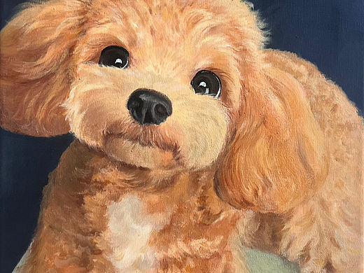 宠物油画