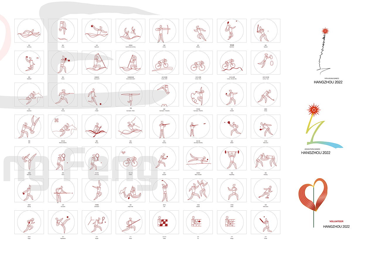 2022杭州亚运会体育标志设计A组