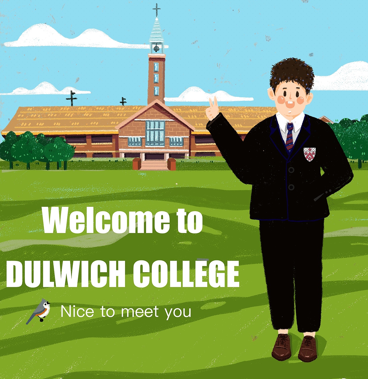 德威国际学校四格漫画 