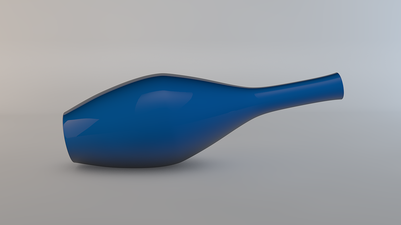 C4D建模学习练习陶瓷罐罐+动感科幻灯光