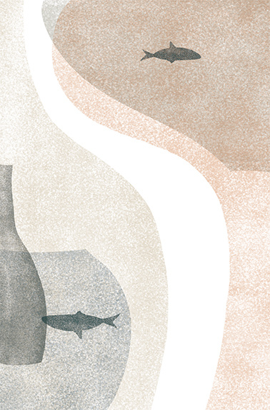 冷淡高级风透明灰插画 30张 简约明信片《灰调主义》