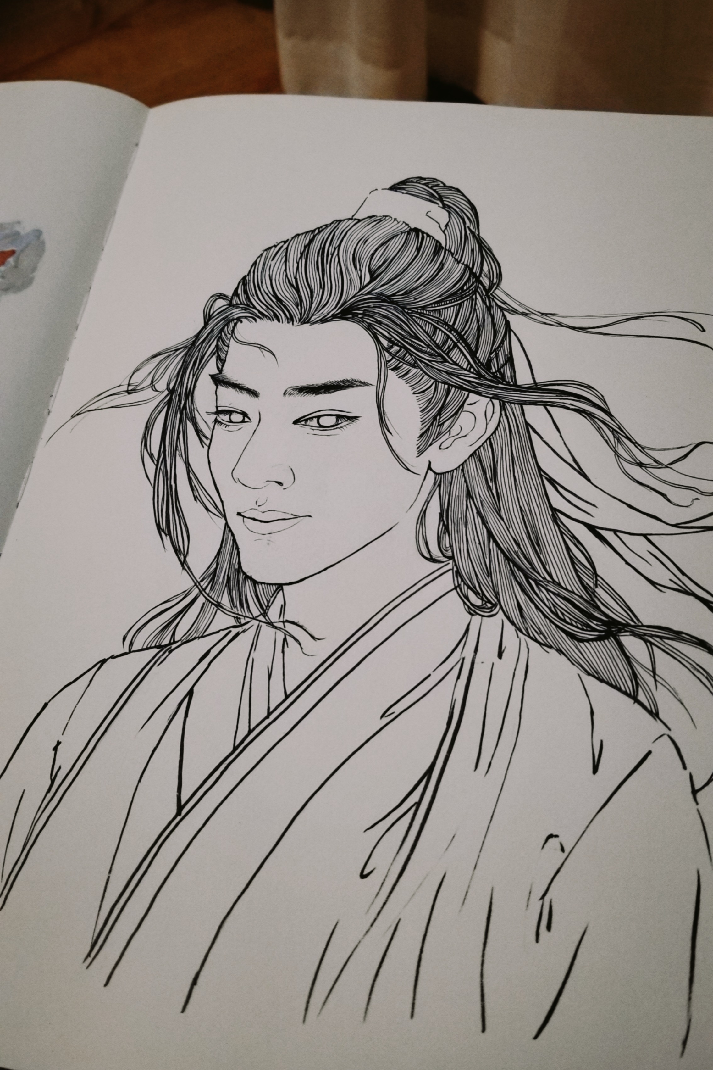 白描魏无羡|插画|创作习作|z85615188 - 原创作品 - 站酷 (zcool)