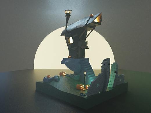 Blender临摹 - Halloween