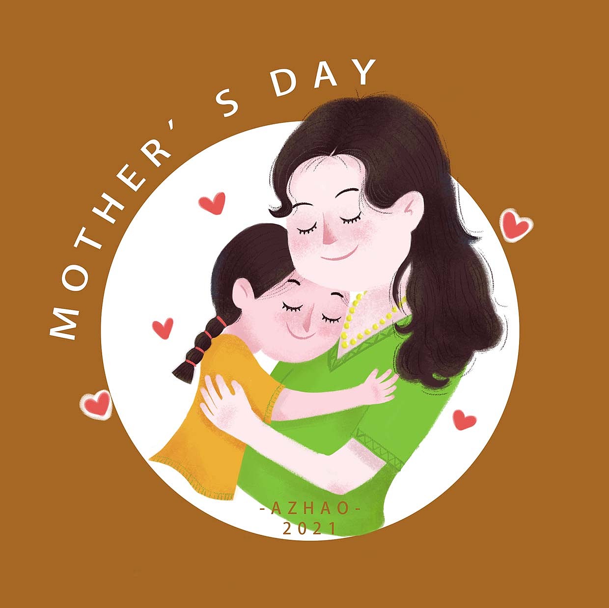 母亲节|插画|儿童插画|azhao哈 - 原创作品 - 站酷 (zcool)