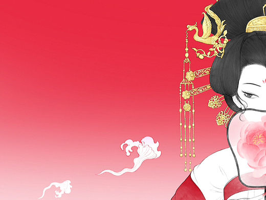 系列插画｜贵妃醉酒