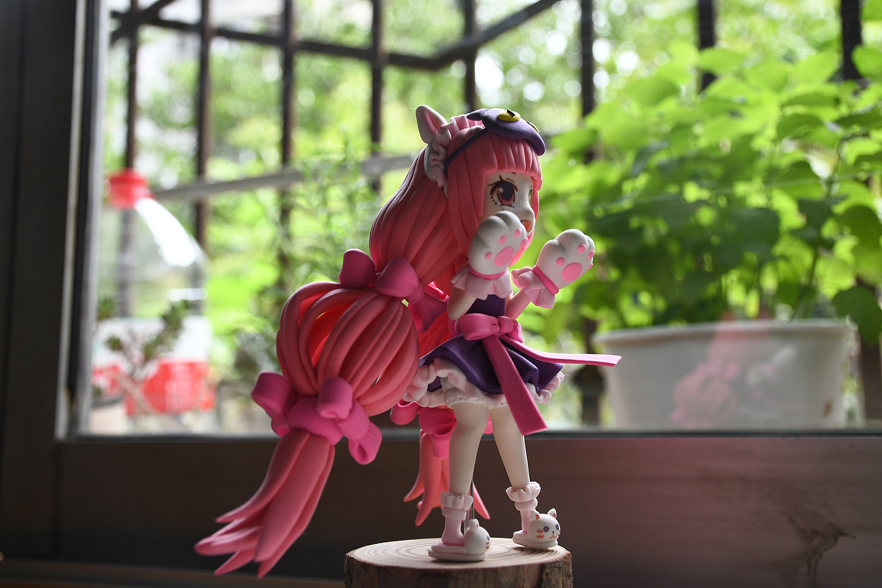 【超轻粘土】王者荣耀大乔|手工艺|手办/模玩|好可爱的小兔仔_原创