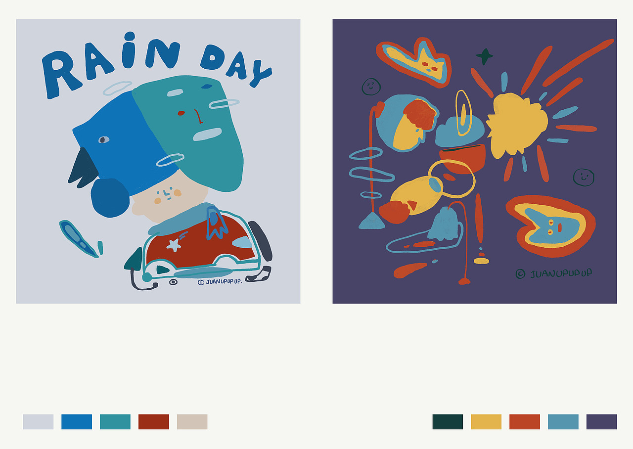 2021年终总结（图ZMjkwMzE3NTQ4） - 艺术插画 - 站酷设计师卷卷upupup原创素材 - 站酷ZCOOL