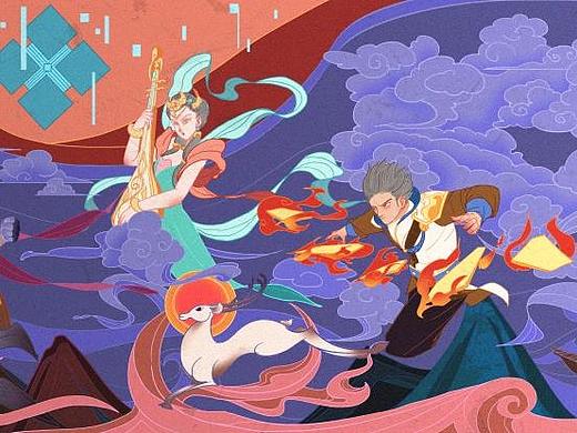 【王者荣耀X敦煌文化】主题插画设计