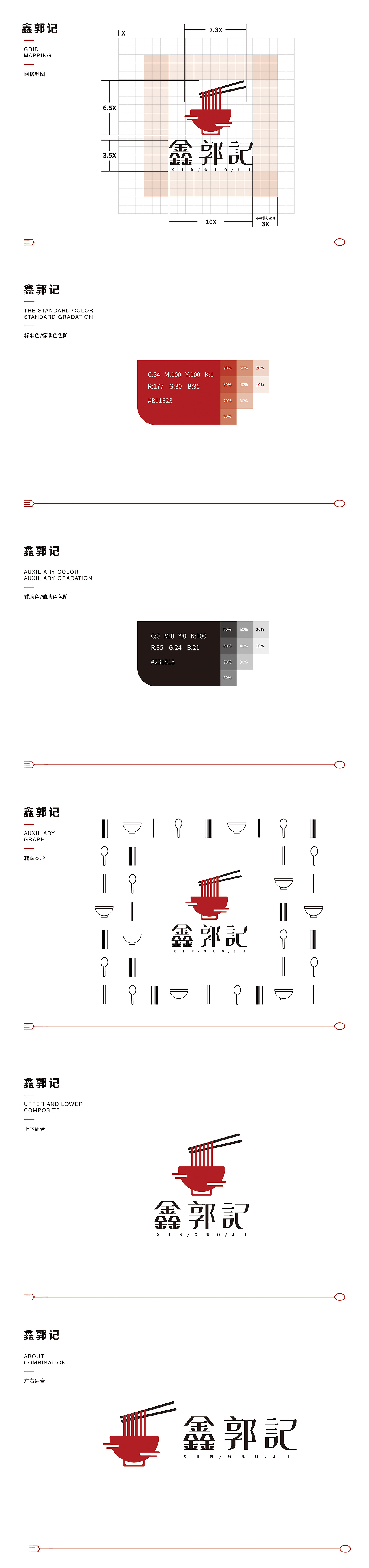 鑫郭记VI提案（图ZMTg2OTYwMDEy） - 品牌 - 站酷设计师勤奋好学n原创素材 - 站酷ZCOOL