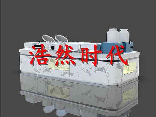 带口水罩取餐台图片定制 自助餐厅餐台设计