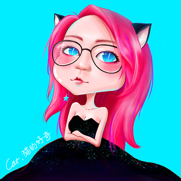 手绘卡通人物肖像教程-procreate