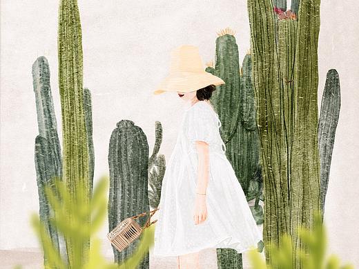 戴帽子的少女（個人主頁-ZNDkzNzUyMDQ=） - 創(chuàng)作習作 - 站酷設計師Z80813614原創(chuàng)素材 - 站酷ZCOOL