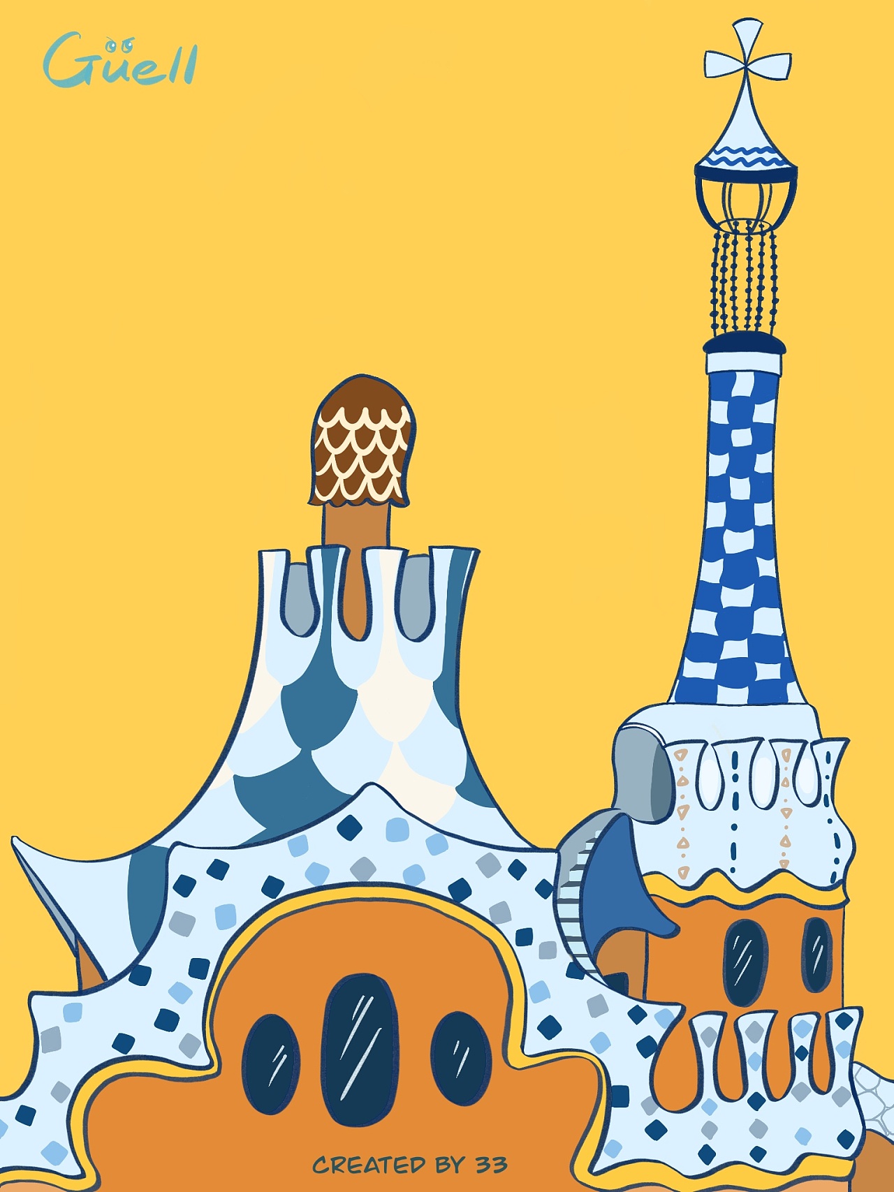 西班牙建筑涂鸦系列