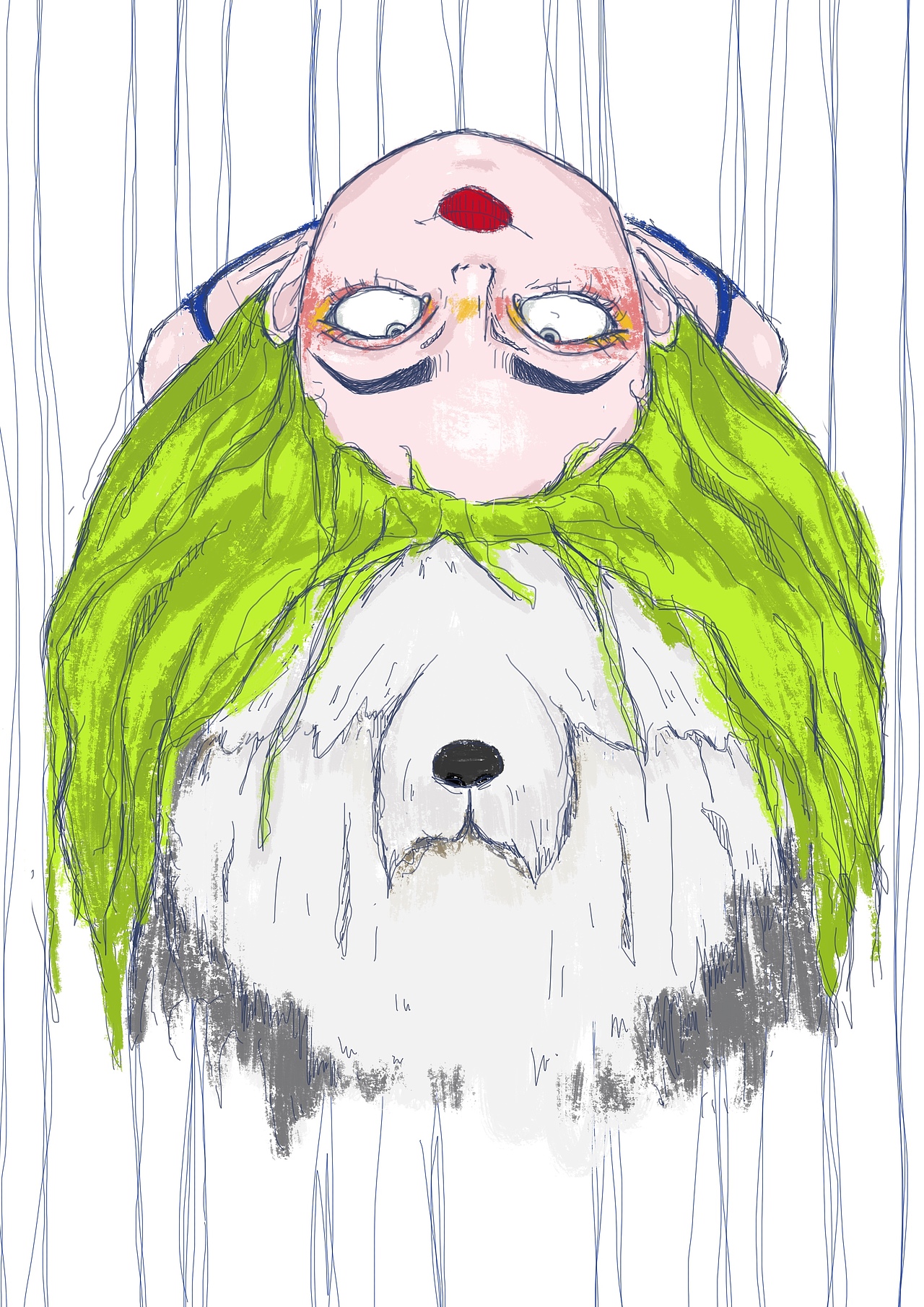 问和狗子玩耍的三种方式（图ZMjQxODQwMzIw） - 新锐潮流插画 - 站酷设计师闹海的丸子头原创素材 - 站酷ZCOOL