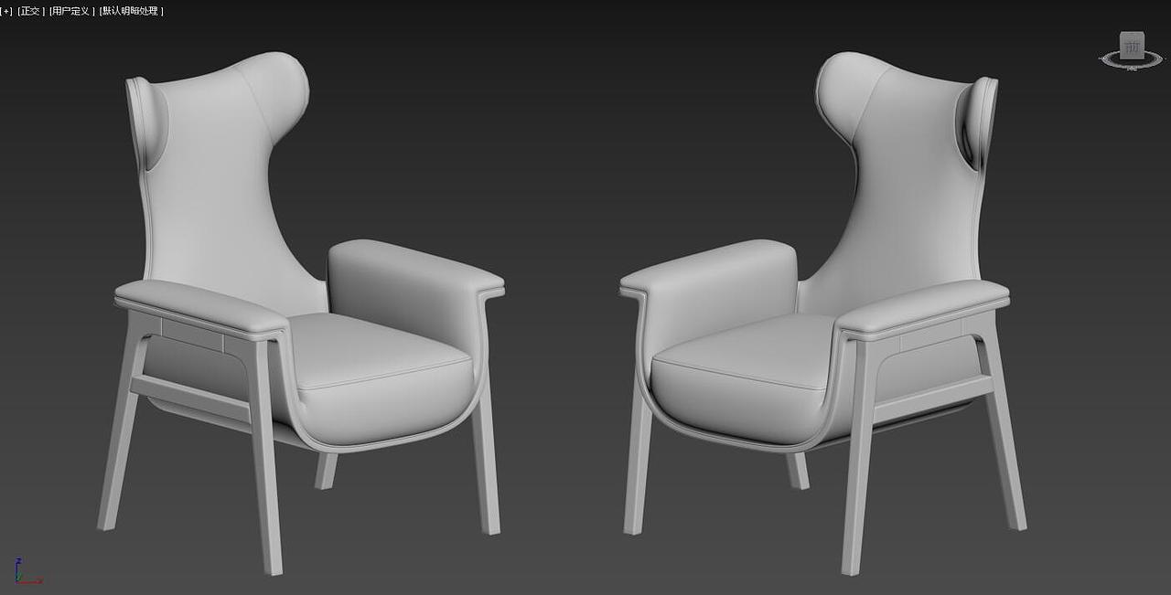 3dmax单椅建模