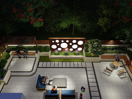 阳台花园,现代风格