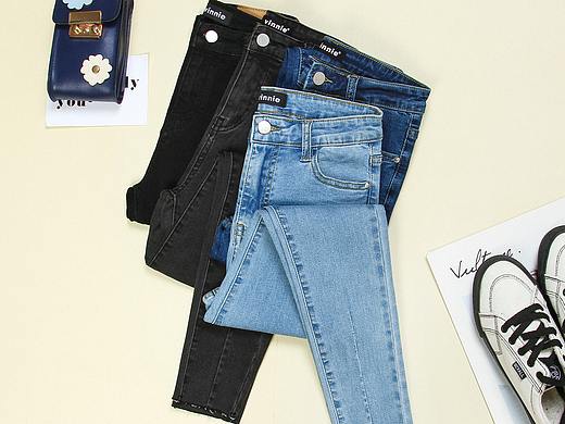 淘宝牛仔裤平铺