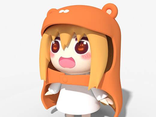 3D干物妹小埋制作过程