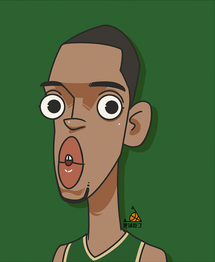 几张NBA球员漫画（图ZOTk4MzY5NDg=） - 创作习作 - 站酷设计师吃球原创素材 - 站酷ZCOOL