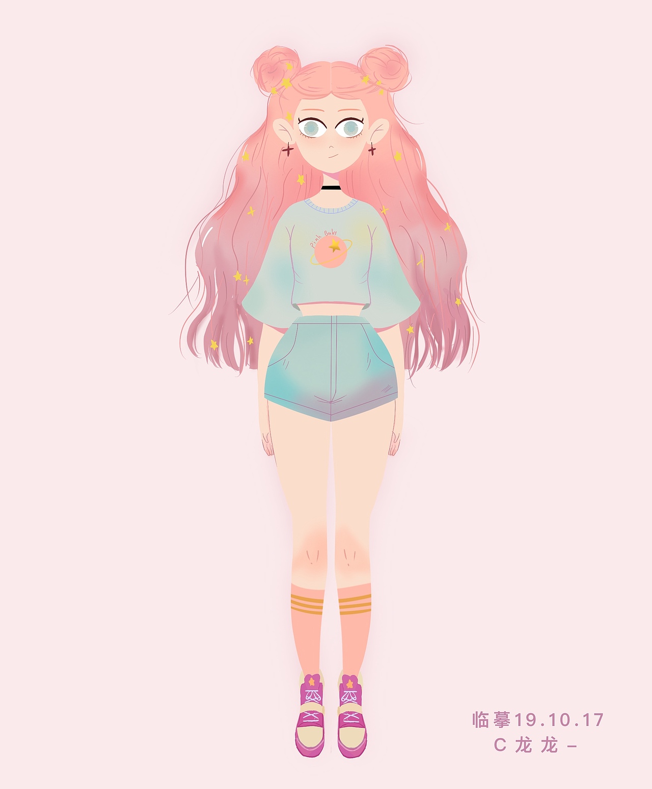 ipad插画-练习临摹（图ZMTgwOTY4OTk2） - 新锐潮流插画 - 站酷设计师龙龙Mino原创素材 - 站酷ZCOOL