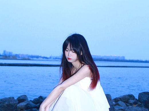 夜景氛围感人像