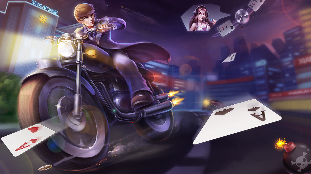 棋牌loading页|插画|游戏原画|wint凡蒿 - 原创作品 - 站酷 (zcool)