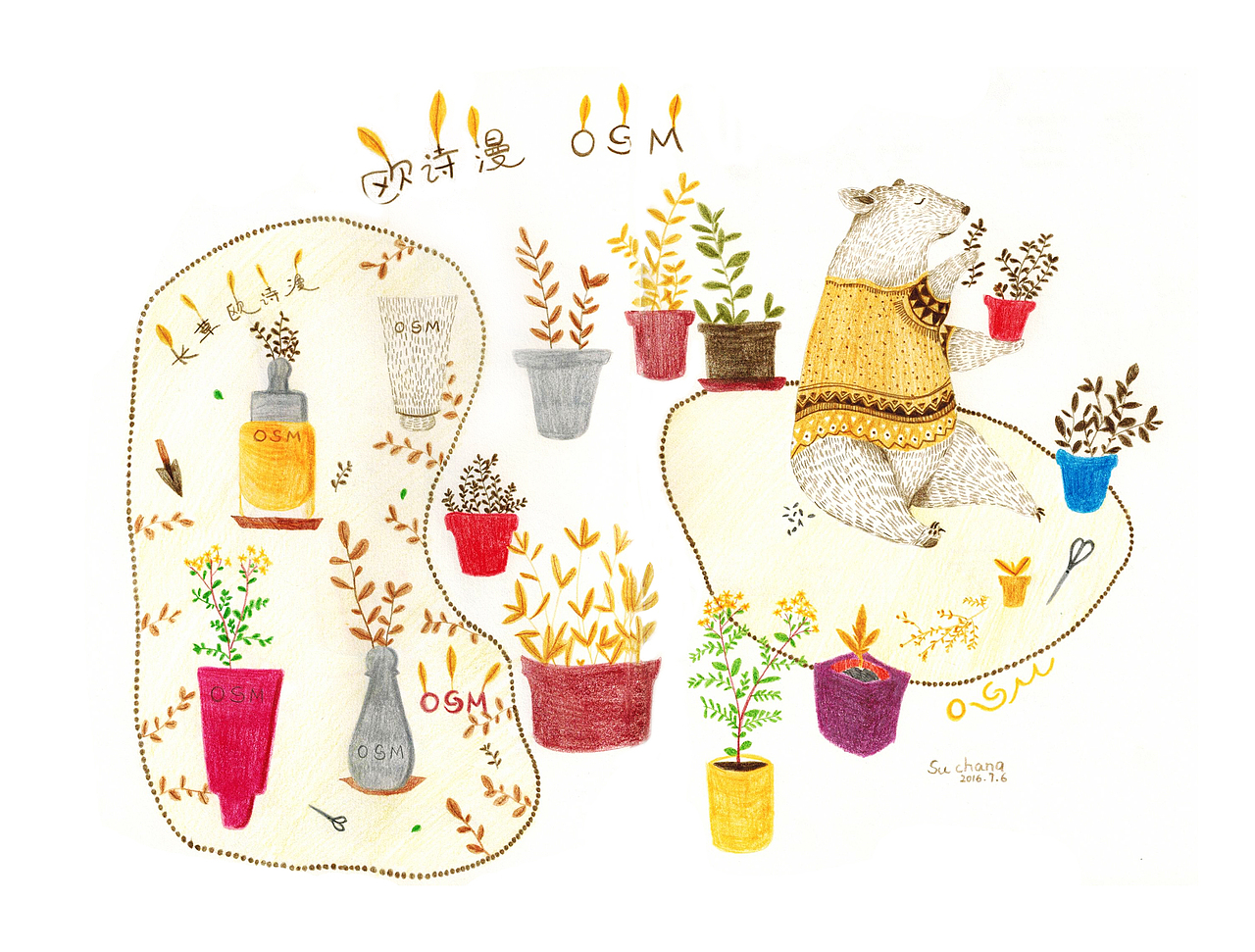 日常涂鸦+融入公司产品