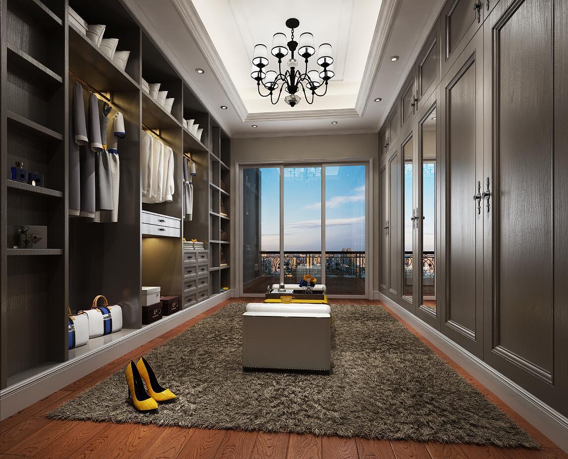 高大上的衣帽间