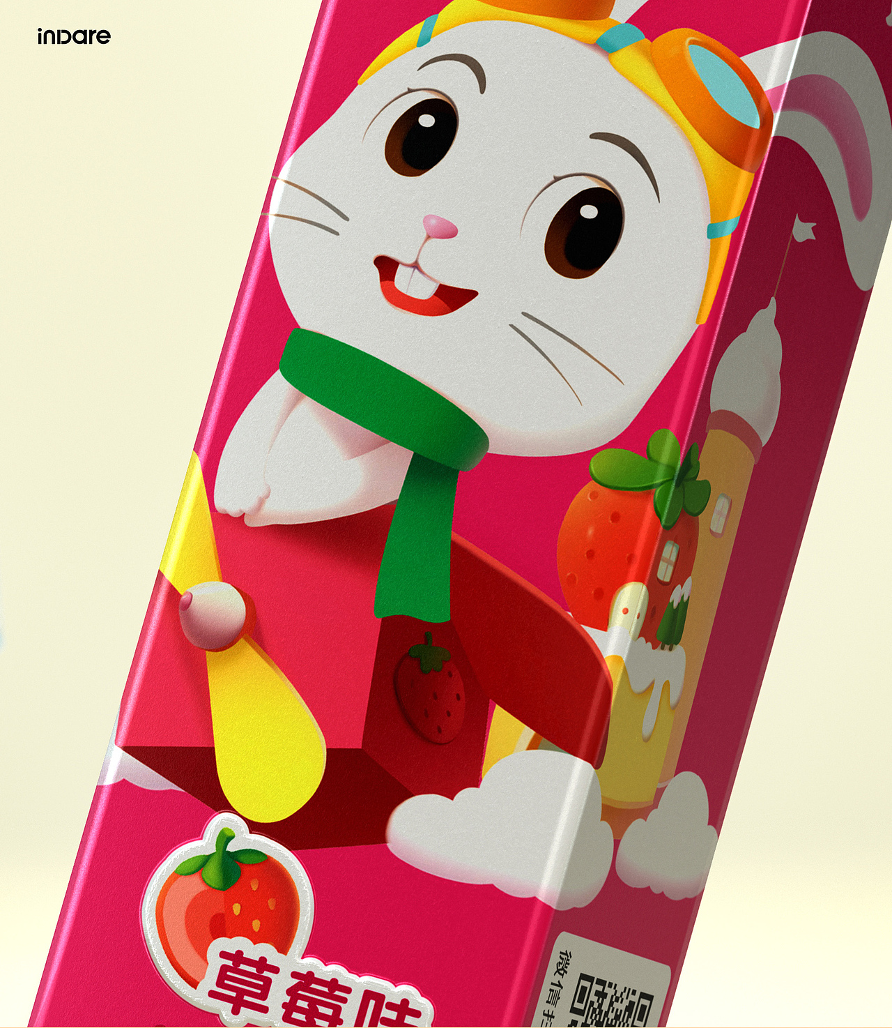 黑人 x inDare | 儿童牙膏 Bunny 兔 IP 创意包装设计（图ZMjQxMzc0MzUy） - 包装 - 站酷设计师inDare格外设计原创素材 - 站酷ZCOOL