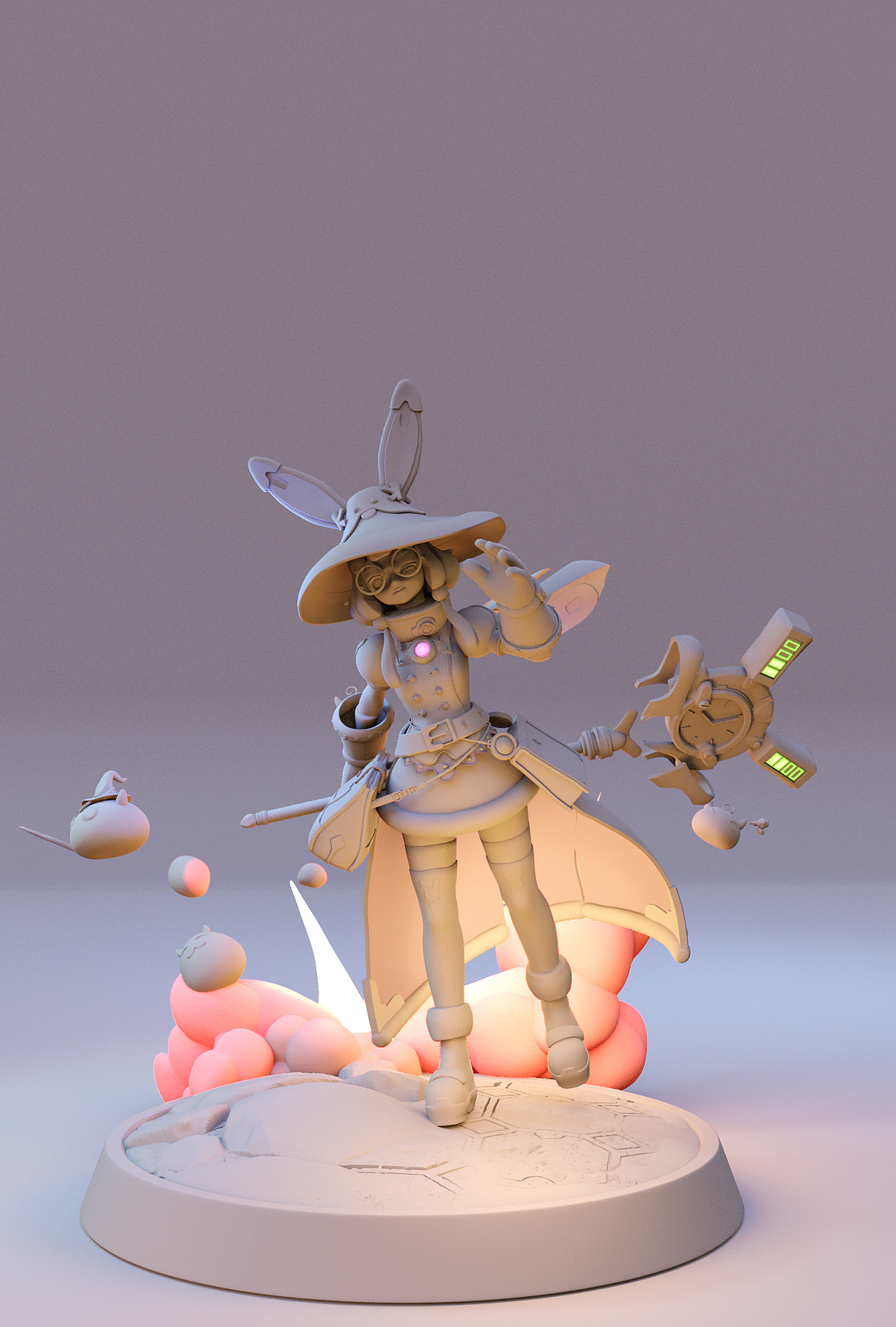 3d手办模型竹熊绘型