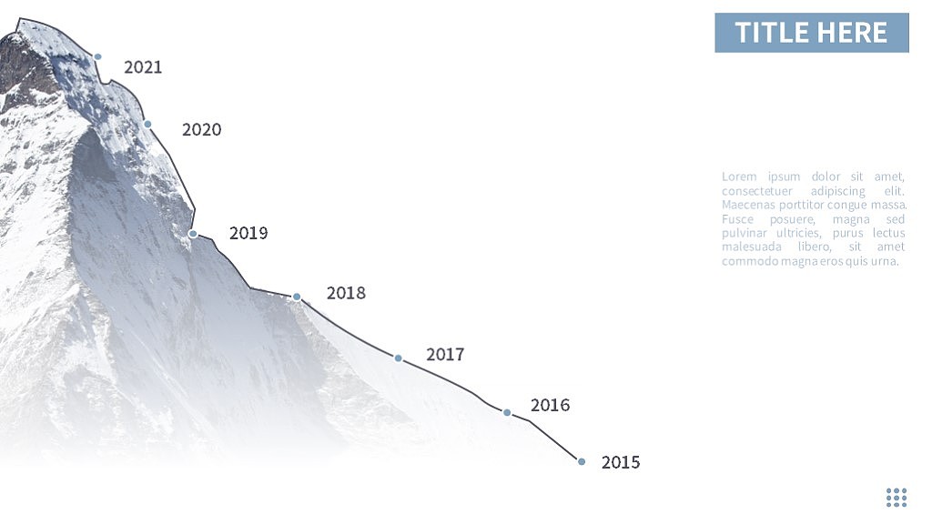《冬》——原创PPT模板作品