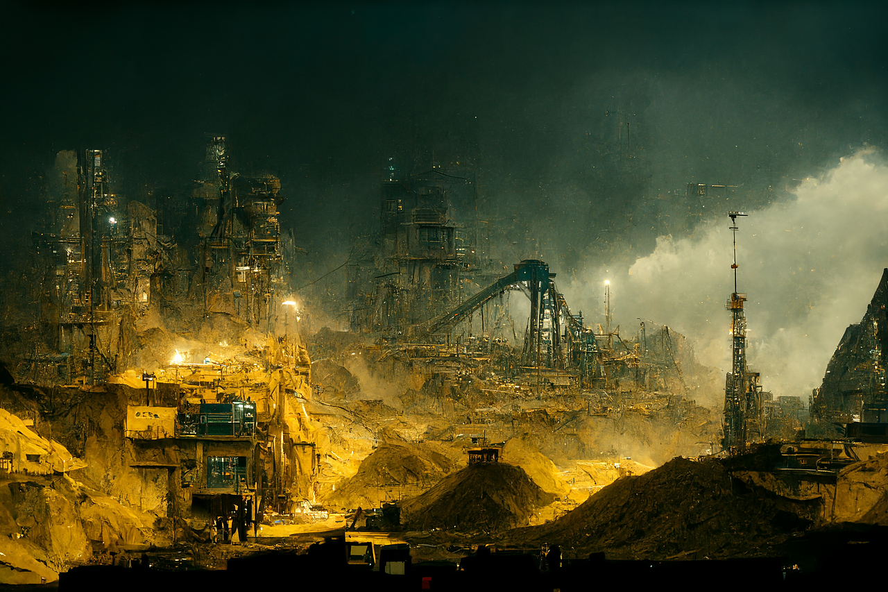 蚁巢-核战后的幸存者居住地[AI概念设计]