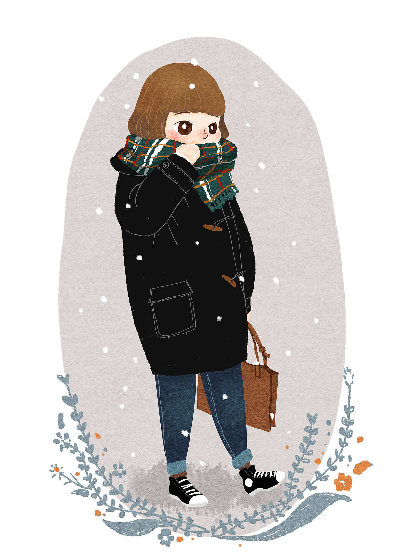 冬（图ZMTA4Mjk0MDc2） - 创作习作 - 站酷设计师大脸猫爱吃芋艿头原创素材 - 站酷ZCOOL