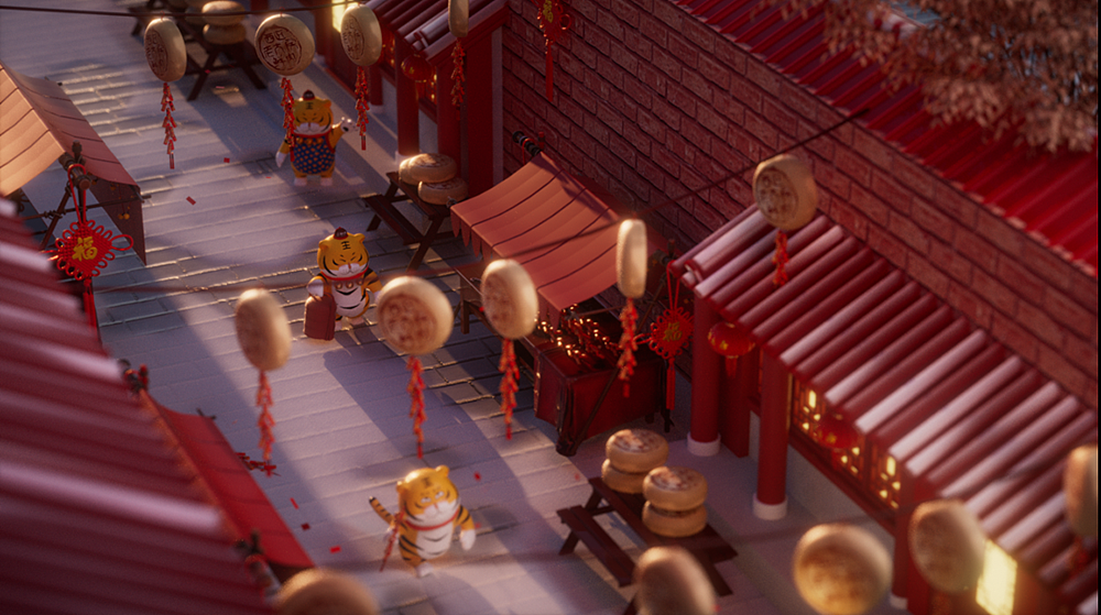 C4D动画视频制作过程分享《春节年夜饭》（图ZMjkzMTc2NjYw） - 动画/影视 - 站酷设计师Mobel猫辈原创素材 - 站酷ZCOOL