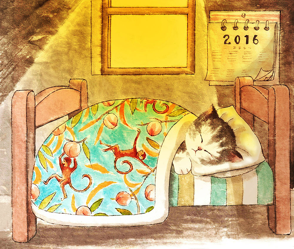 去年年底的几只猫咪（图ZNDAzMTY3OTY=） - 商业插画 - 站酷设计师万城的城原创素材 - 站酷ZCOOL