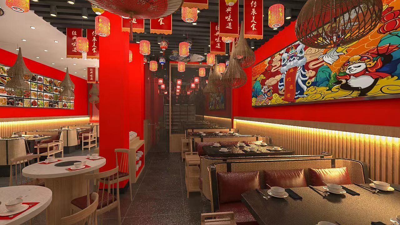 牛肉火锅店设计效果图