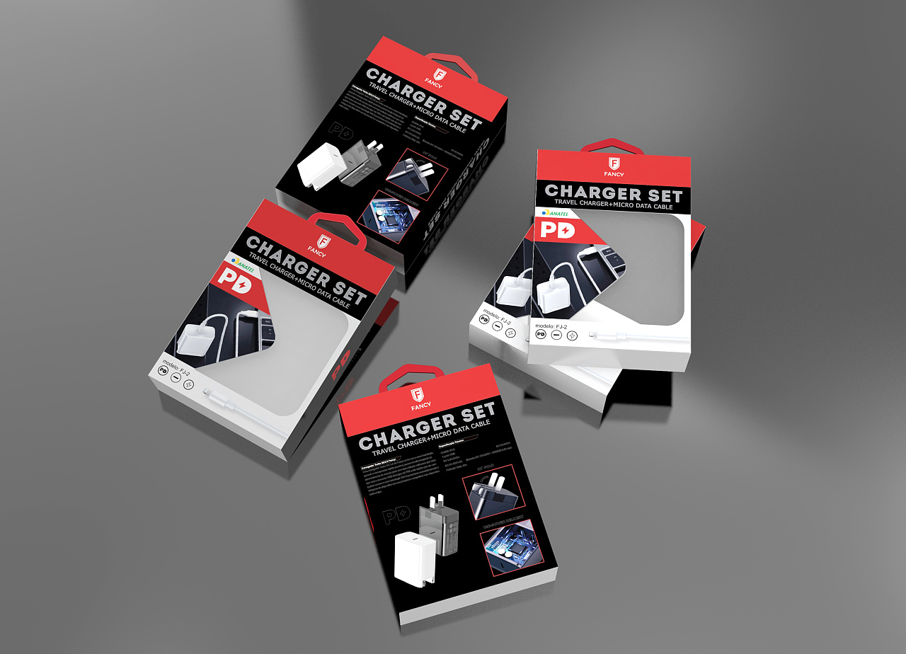 车充包装,充电器包装设计