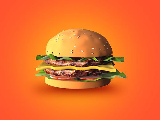 C4D建模-汉堡 练习