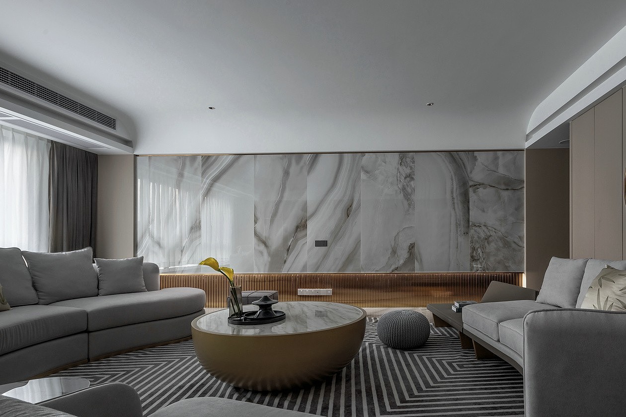  235㎡现代住宅，轻奢的高级质感