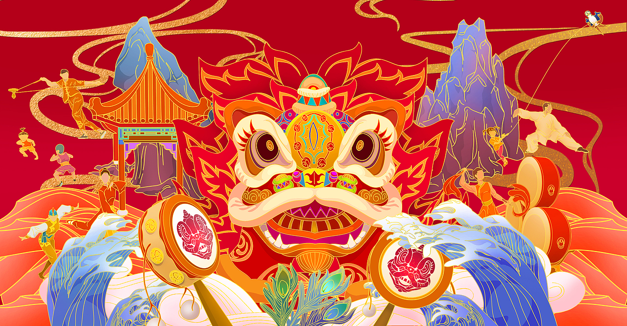 这就是手艺醒狮纯银项链插画设计（图ZMjEyMDI4MjQ4） - 商业插画 - 站酷设计师酱油boy原创素材 - 站酷ZCOOL