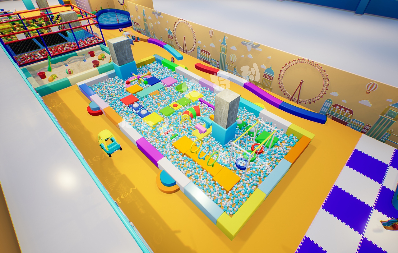 淘气堡作品图片（图ZMTkxMTkwMTY0） - 建筑/空间 - 站酷设计师匠人一心原创素材 - 站酷ZCOOL