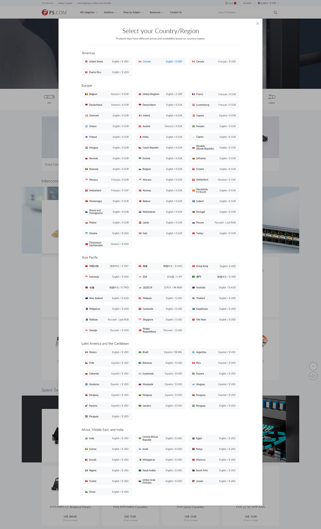 首页改版-国家切换