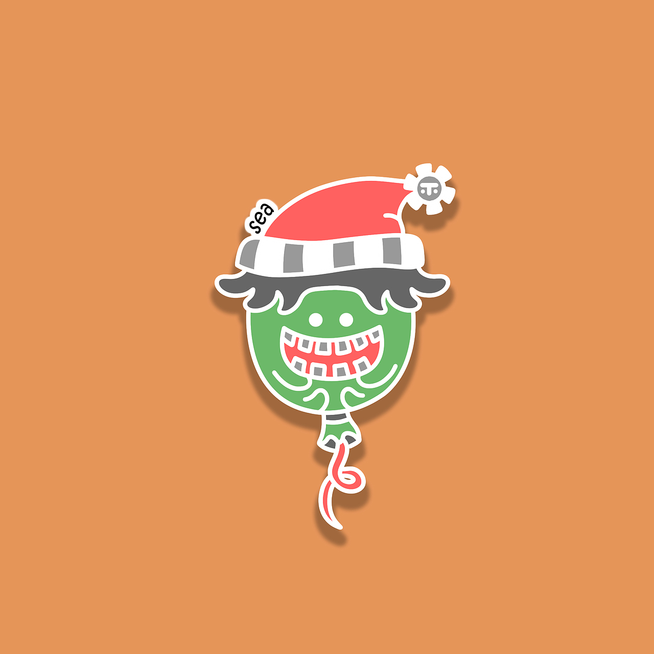 妄想飞到天上找圣诞老头签名的一只再普通不过的气球