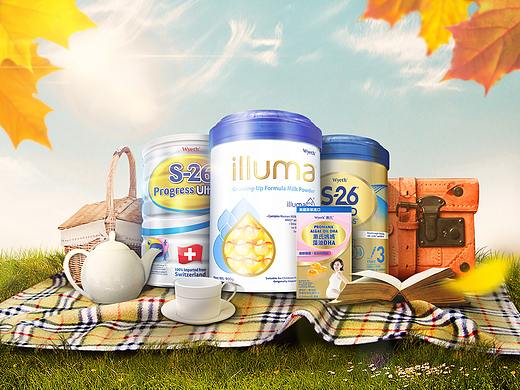 惠氏奶粉海报设计