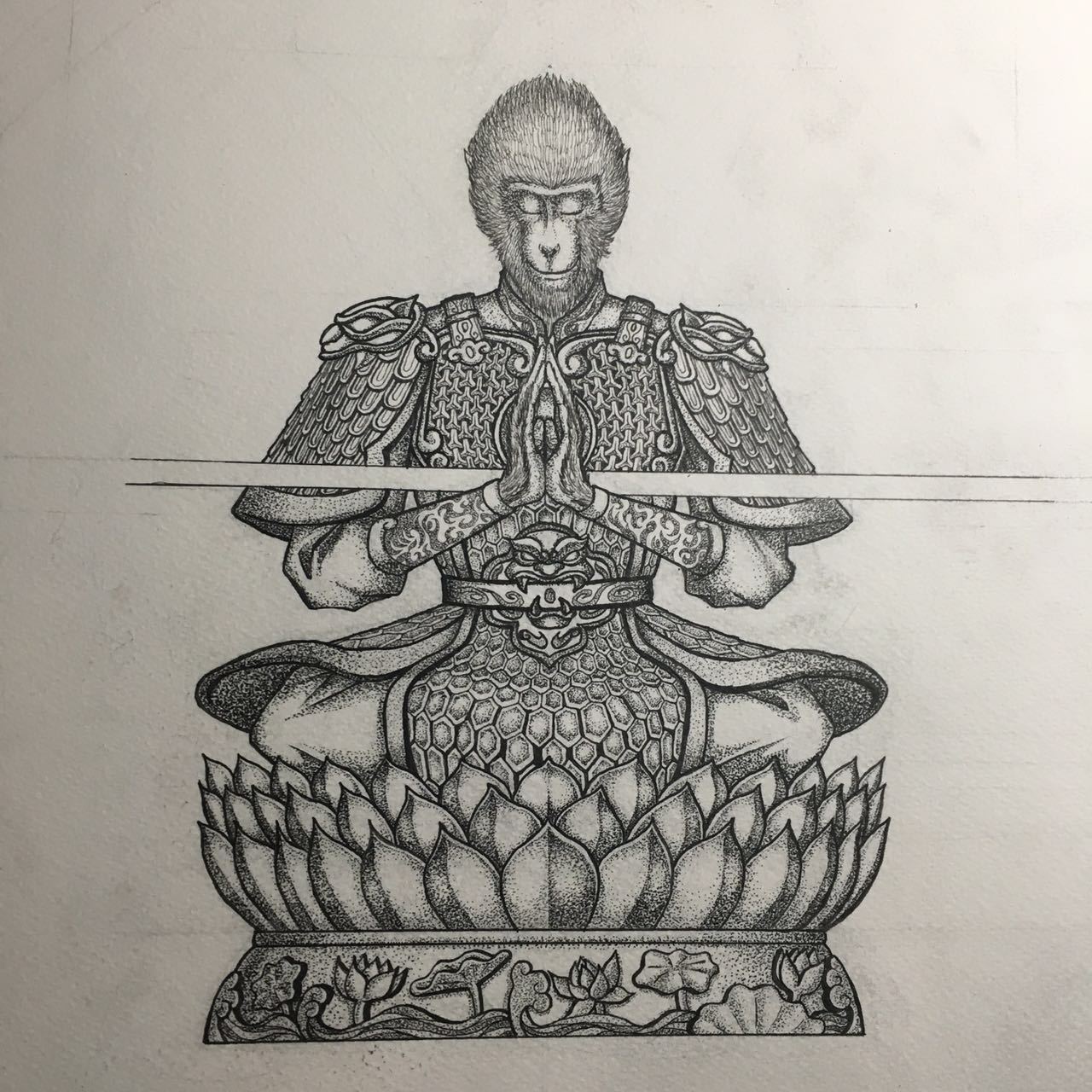 猴年贺图《斗战胜佛》|插画|插画习作|沿风 - 原创作品 - 站酷 (zcool